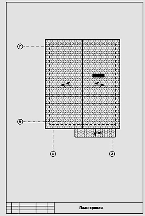 План кровли План кровли