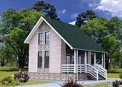 Каркасный дом Сказка 6X8