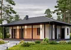 Каркасный дом Дубрава 9х12
