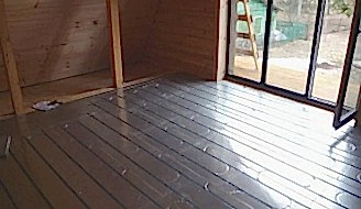 Теплый пол в каркасном доме.