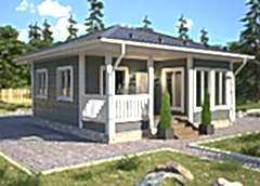 Каркасный дом Маркиз 8x8